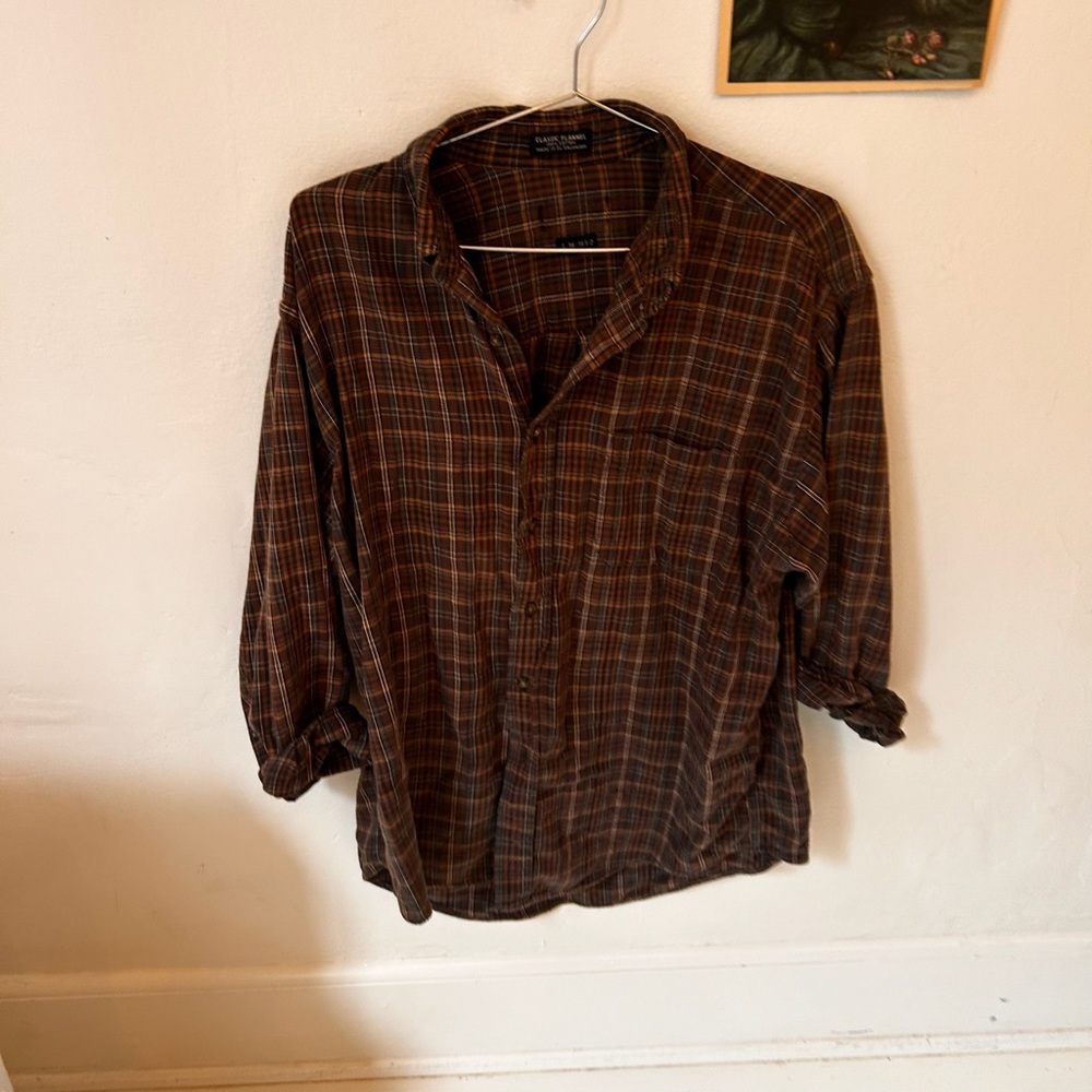 Plaid Long Sleeve Women's Top